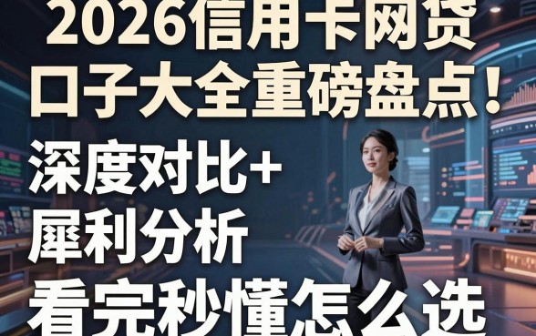 2026信用卡网贷口子大全重磅盘点!深度对比+犀利分析,看完秒懂怎么选