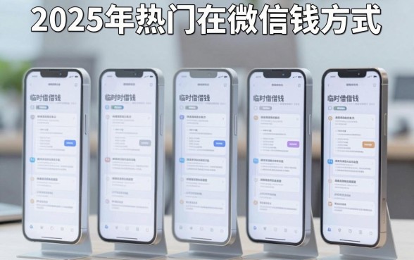 2025年热门在微信借钱方式,梳理五个手机可以临时借钱的口子
