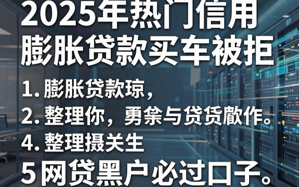 2025年热门信用膨胀贷款买车被拒,整理5个网贷黑户必过口子