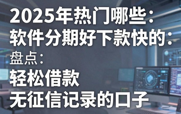 2025年热门哪些软件分期好下款快的,盘点五个轻松借款无征信记录的口子