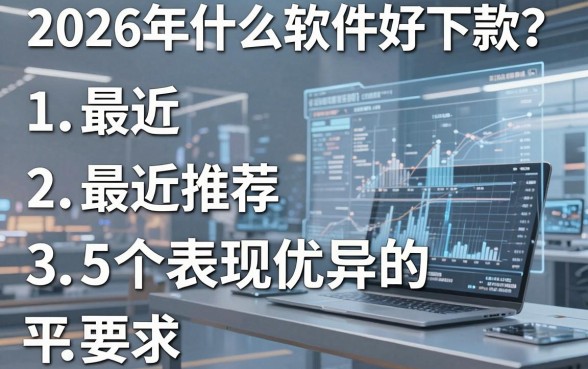2026年什么软件好下款?最近推荐这5个表现优异的平台!