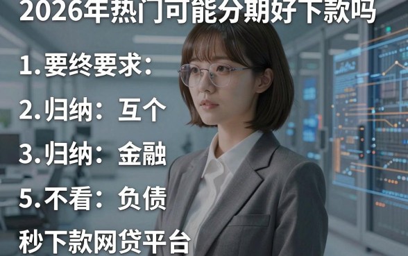 2026年热门可能分期好下款吗，归纳五个不看负债秒下款的网贷平台