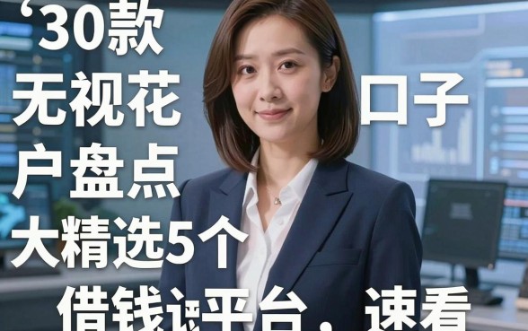 30款无视花户口子大盘点,精选5个靠谱借钱平台速看!