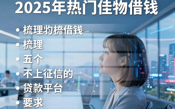 2025年热门佳物借钱，梳理五个不上征信的贷款平台