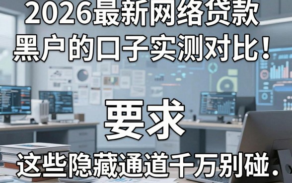 2026最新网络贷款黑户的口子实测对比！这些隐藏通道千万别碰