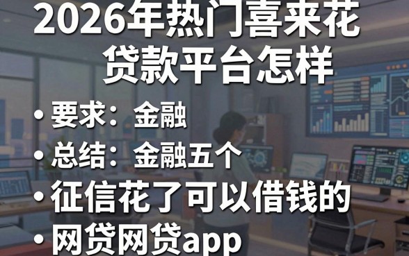 2026年热门喜来花贷款平台怎样,总结五个征信花了可以借钱的网贷app