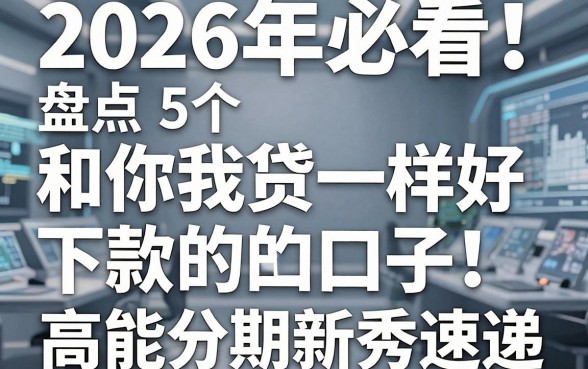 2026年必看!盘点5个和你我贷一样好下款的口子,高能分期新秀速递