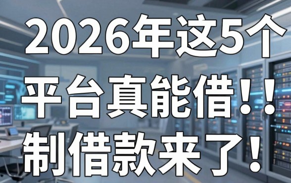 2026年这5个平台真能借!最新无年龄限制借款来了