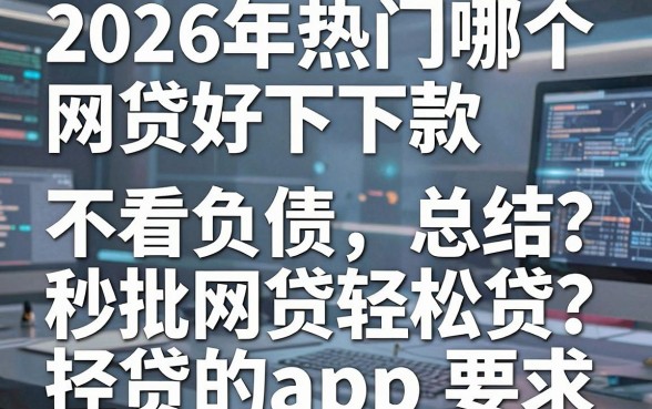 2026年热门哪个网贷好下款,不看负债,总结五个秒批网贷轻松贷的app