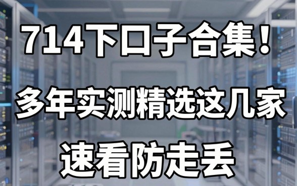 714必下口子合集!多年实测精选这几家,速看防走丢