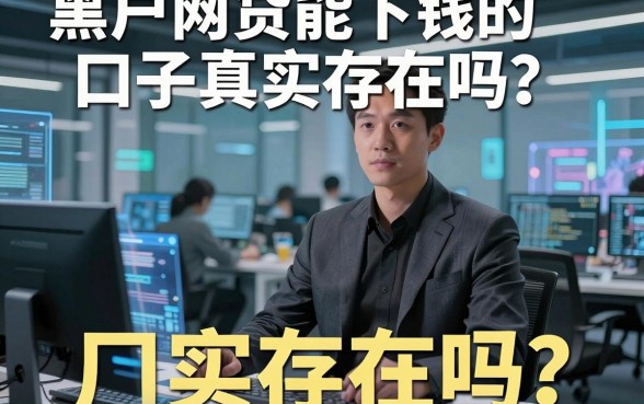 黑户网贷能下钱的口子真实存在吗？深度对比分析揭晓明确答案