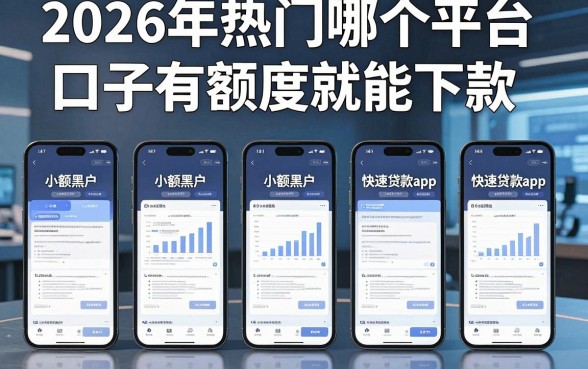 2026年热门哪个平台口子有额度就能下款,梳理五个手机小额黑户快速贷款app