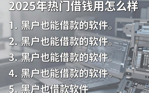 2025年热门借钱用怎么样,罗列5个黑户也能借款的软件