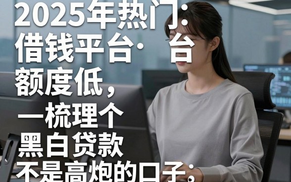 2025年热门借钱平台额度降低,梳理五个黑白贷款不是高炮的口子