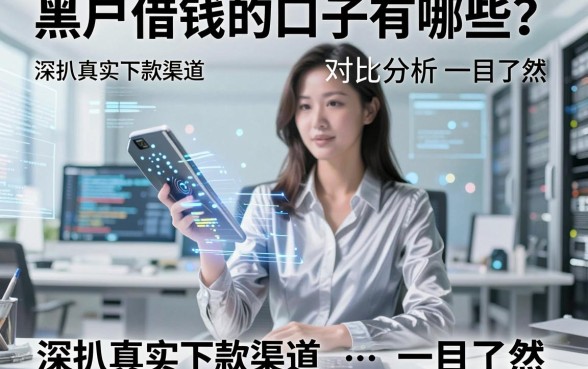 黑户借钱的口子有哪些？深扒真实下款渠道，对比分析一目了然！