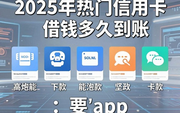 2025年热门信用卡借钱多久到账,梳理五个高炮能下款的app