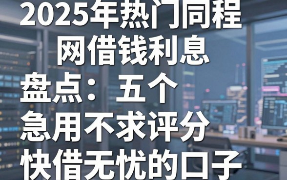 2025年热门同程网借钱利息,盘点五个急用不求评分快借无忧的口子
