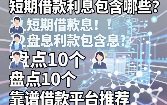 短期借款利息包含哪些?盘点10个靠谱借款平台推荐