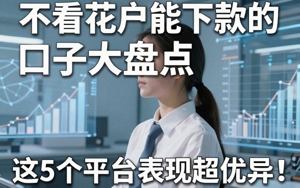 不看花户能下款的口子大盘点，这5个平台表现超优异！
