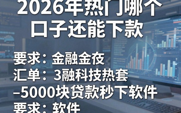 2026年热门哪个口子还能下款,汇总五个5000块贷款秒下软件
