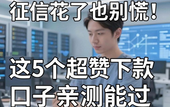 征信花了也别慌！这5个超赞下款口子亲测能过