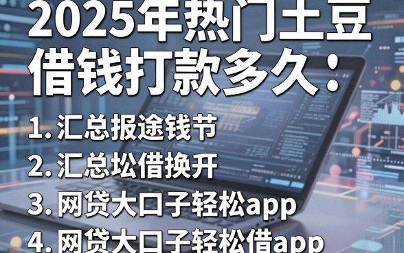 2025年热门土豆借钱打款多久,汇总5个网贷大口子轻松借app
