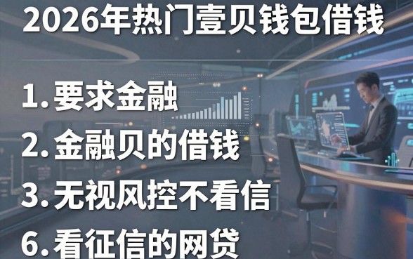 2026年热门壹贝钱包借钱，梳理五个无视风控不看征信的网贷