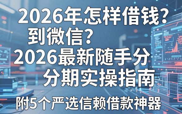 2026年怎样借钱到微信？2026最新随手分期实操指南，附5个严选信赖借款神器！