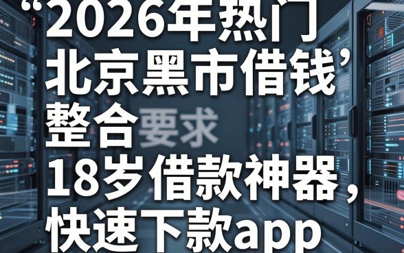 2026年热门北京黑市借钱,整合五个18岁借款神器快速下款app