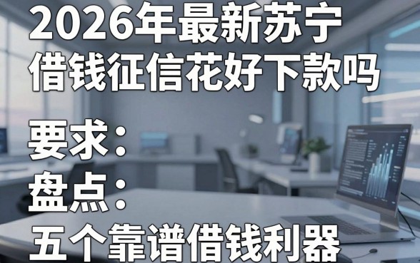 2026年最新苏宁借钱征信花好下款吗，盘点五个靠谱借钱利器