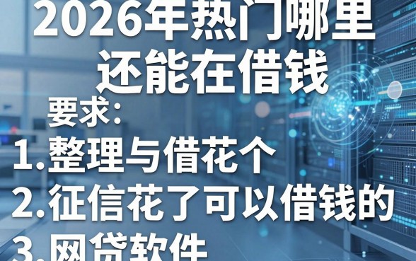 2026年热门哪里还能在借钱,整理五个征信花了可以借钱的网贷软件