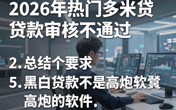 2026年热门多米贷贷款审核不通过，总结5个黑白贷款不是高炮的软件