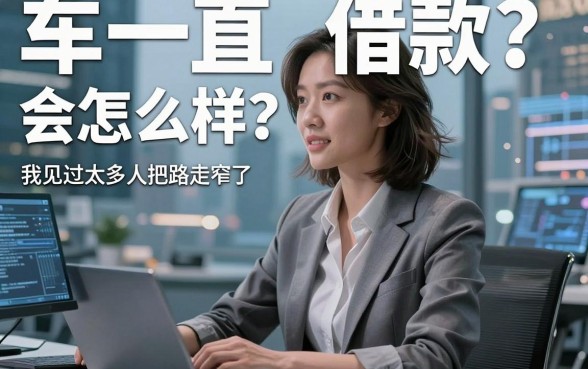 车一直借款会怎么样?从业12年,我见过太多人把路走窄了