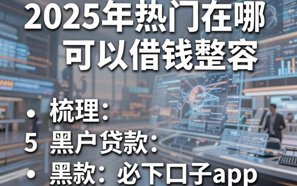 2025年热门在哪可以借钱整容,梳理5个黑户贷款必下口子app