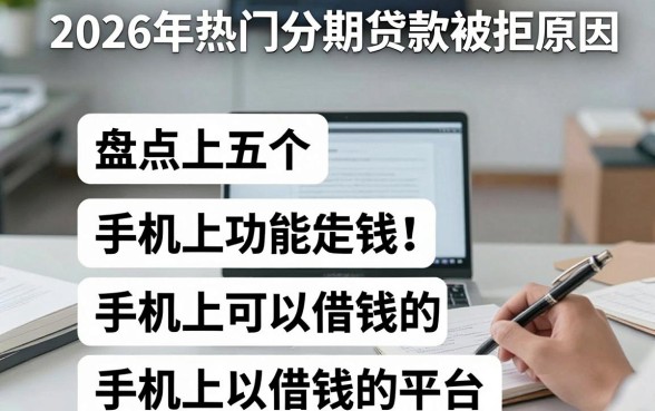 2026年热门分期贷款被拒原因,盘点五个手机上可以借钱的平台