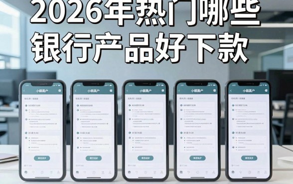 2026年热门哪些银行产品好下款,归纳五个手机小额黑户快速贷款口子