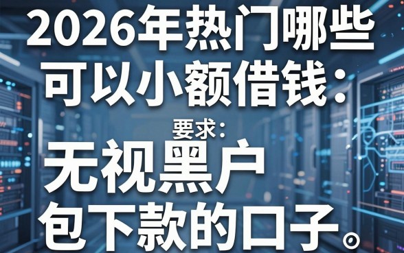 2026年热门哪些可以小额借钱,整合五个无视黑户包下款的口子