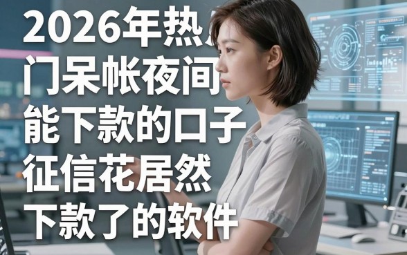 2026年热门呆帐夜间能下款的口子，盘点五个征信花居然都下款了的软件