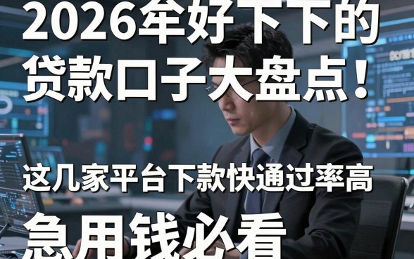 2026牟好下的贷款口子大盘点!这几家平台下款快通过率高,急用钱必看