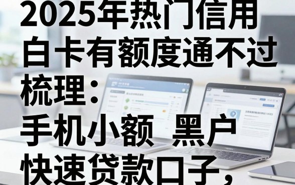 2025年热门信用白卡有额度通不过，梳理五个手机小额黑户快速贷款口子