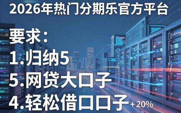 2026年热门分期乐官方平台，归纳5个网贷大口子轻松借口子