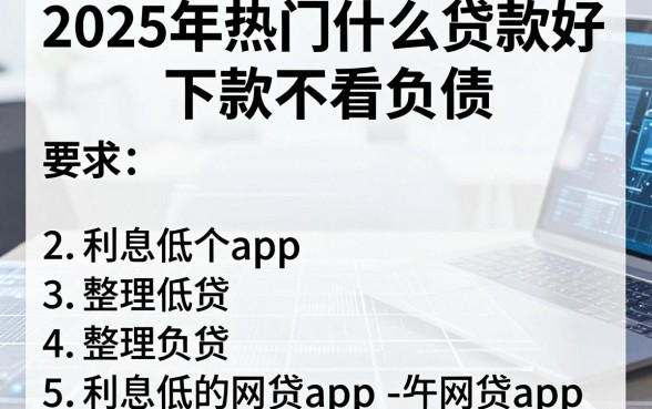 2025年热门什么贷款好下款不看负债,整理五个利息低的网贷app