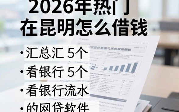 2026年热门在昆明怎么借钱，汇总5个看银行流水的网贷软件