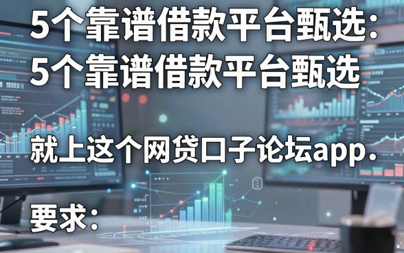 5个靠谱借款平台甄选，就上这个网贷口子论坛app！