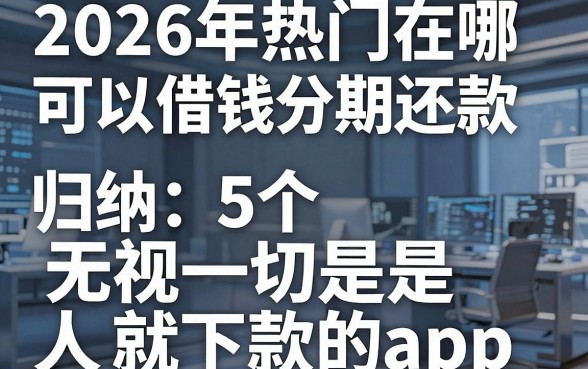 2026年热门在哪可以借钱分期还款,归纳5个无视一切是人就下款的app