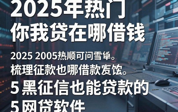 2025年热门你我贷在哪借钱，梳理5个黑征信也能贷款的网贷软件