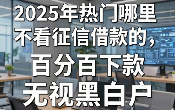 2025年热门哪里不看征信借款的,整合五个百分百下款无视黑白户网贷软件