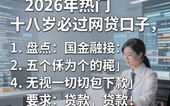 2026年热门十八岁必过网贷口子,盘点五个无视一切包下款的贷款