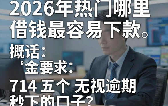 2026年热门哪里借钱最容易下款,概括五个714无视逾期秒下的口子