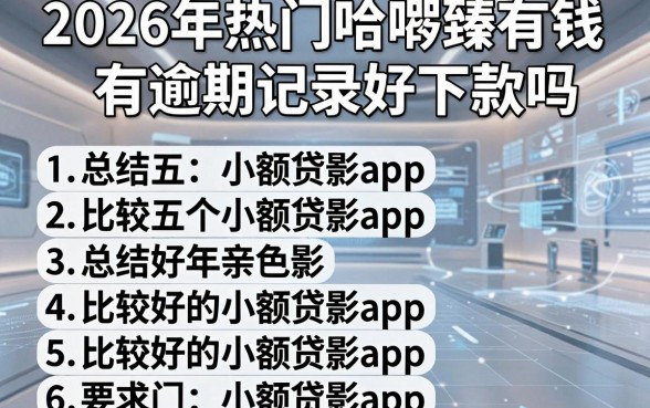 2026年热门哈啰臻有钱有逾期记录好下款吗,总结五个比较好的小额贷款app